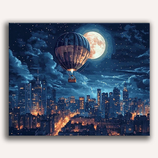 Moonlit Hot Air Balloon