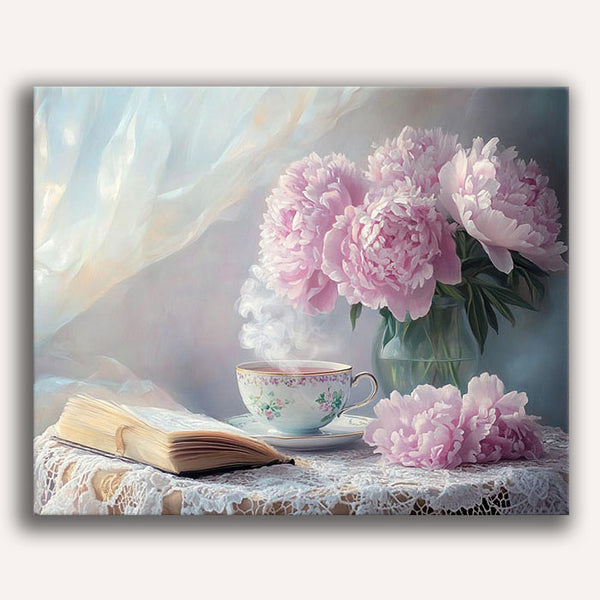 Tea and Peonies