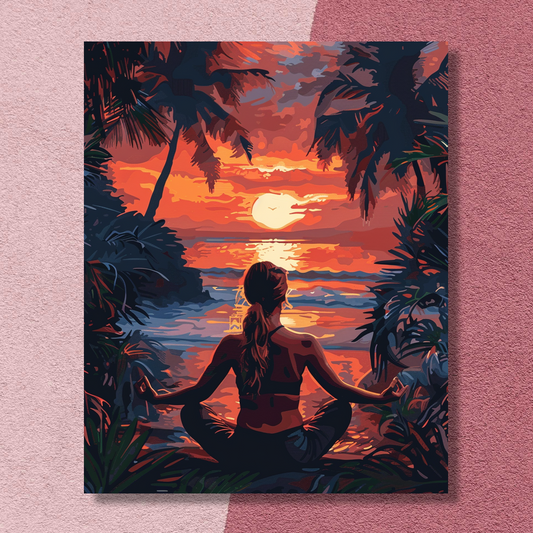 Yoga and Sunset